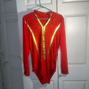 Red and Gold Men’s Dancewear